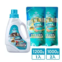 台塑生醫抗病毒濃縮洗衣精─超值優惠組(1瓶+2補)
