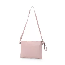 【MUJI 無印良品】撥水加工隨身側包 煙燻粉