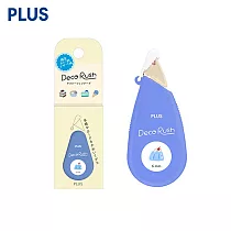 PLUS Deco Rush 限定甜點系手帳花邊帶 6mm X 4M 藍