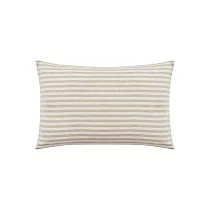 【MUJI 無印良品】棉天竺枕套/50/混淺米橫紋【適用尺寸】50x70cm