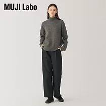 【MUJI 無印良品】MUJI Labo女和紙混長褲 28 黑色