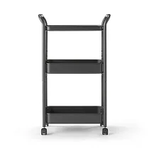 【MUJI 無印良品】鋼製推車 深灰