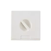 【MUJI 無印良品】聚丙烯捲線收納盒.附手機立架.方型/白灰