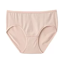 【MUJI 無印良品】女柔滑中腰內褲 XL 黃橘