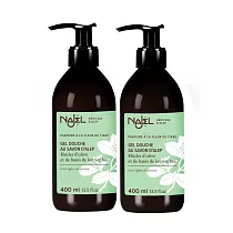 【2入組】【法國NAJEL娜爵】阿勒坡古皂液沐浴露400ml