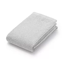 【MUJI 無印良品】柔軟薄型面用巾/淺灰【成品尺寸】W34×L85 cm