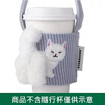 [星巴克]藍貓咪尾巴便利單杯提袋