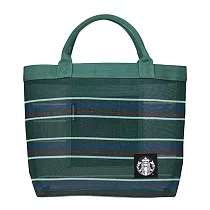 [星巴克]星風雅條紋網布提袋