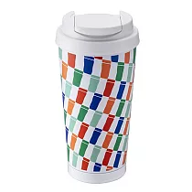 [星巴克]BEAMS方格旗不鏽鋼杯