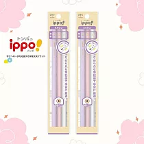 【TOMBOW日本蜻蜓】ippo!粉彩色3入組鉛筆 2B(紫/粉紅/白)─2包入