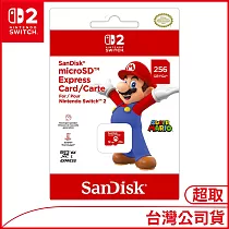 SanDisk microSD™ Express card for Nintendo Switch™ 2(256GB) [台灣公司貨]