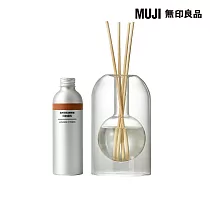 【MUJI 無印良品】空間芬香油/ 圓形玻璃組.檜木.200mL