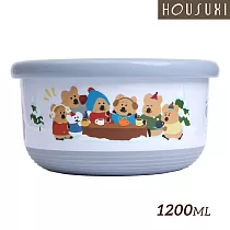 【HOUSUXI舒希】DINOTAENG 冬季系列-不鏽鋼雙層隔熱碗1200ml-A3