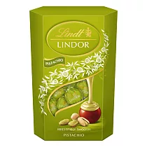 【Lindt 瑞士蓮】Lindor開心果口味夾餡牛奶巧克力 200g