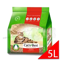 【CAT’S BEST 凱優】經典凝結木屑砂-紅標凝結型-5Lx2入(貓砂/木屑砂/環保砂/杉木砂/松木砂)