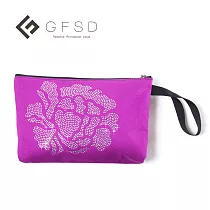 【GFSD】水鑚精品─璀璨牡丹化妝包─紫