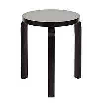 Artek Stool 60 三腳圓凳 (全黑)