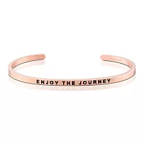 MANTRABAND 美國悄悄話手環 Enjoy the Journey 享受人生旅程 玫瑰金