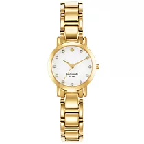 Kate Spade 艾斯皇后晶鑽時尚腕錶─白X金