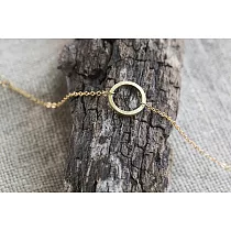 Circular 迴圈 金工手工手鍊 黃銅系列Brass Gold