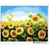[HOMEHERE] DIY數字油畫/ 朝氣!向日葵~