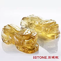 石頭記 黃水晶貔貅項鍊─極富納財(一對)黃水晶