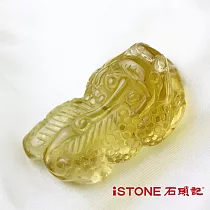 石頭記 黃水晶貔貅項鍊─極富納財31.7G黃水晶