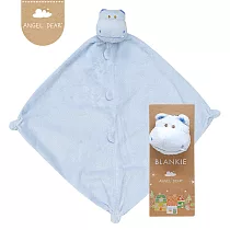 美國 Angel Dear 動物嬰兒安撫巾單入禮盒 (藍色河馬)
