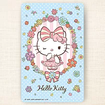icash2.0 Hello kitty 粉藍花緞