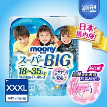滿意寶寶 日本頂級超薄褲型男用(XXXL)(14片×6包)箱購