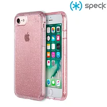 Speck Presidio Clear+Glitter iPhone7 透色+色奈米玻璃水晶防摔保護殼─玫瑰粉