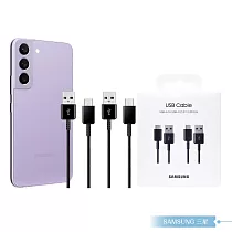Samsung 原廠公司貨DG930 Type C傳輸線2Pack─1.5m / 黑 ( for S25 S24系列 ) 黑色