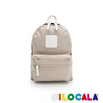 CILOCALA 亮彩尼龍防潑水後背包 (小) 米色