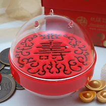 [招寶球]沙漏紙鎮(球形)_五福臨門壽