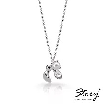 STORY ACCESSORY─SNOW系列─Mistletoe槲寄生天然珍珠項鍊白K金
