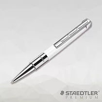 【STAEDTLER PREMIUM】MS─RESINA原子筆 白筆尖─B 筆尖─B 白色