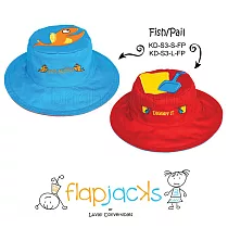 加拿大 flapjacks 兒童翻轉防曬帽─小魚&玩沙工具 2─4Y 小魚&玩沙工具