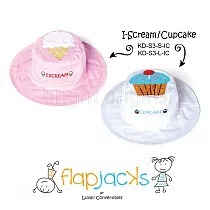 加拿大 flapjacks 兒童翻轉防曬帽─冰淇淋&杯子蛋糕 (6m─2y) 冰淇淋&杯子蛋糕