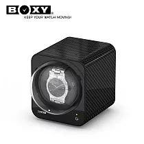 【BOXY自動錶上鍊盒】Fancy Brick系列─不含變壓器 自由堆疊 動力儲存盒 機械錶專用 WATCH WINDERCarbon