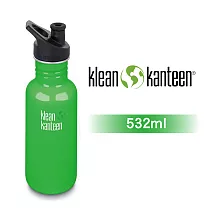 【美國Klean Kanteen】窄口不鏽鋼水瓶─532ml 春天綠