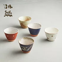 有種創意 ─ 日本美濃燒 ─ 古窯釉彩陶杯 ─ 禮盒組 (5件式) ─ 230ml