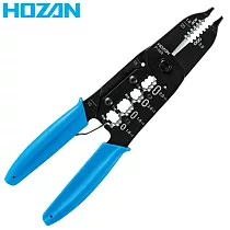 日本製造HOZAN寶山多功能剝線鉗P─958剝線壓接鉗剪鉗(適2C白扁線、3C白扁線、VA線)夾線鉗子