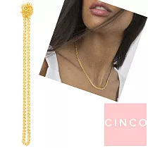 CINCO 葡萄牙精品 Hanna choker 925純銀鑲24K金頸鍊 鎖骨鍊 細緻素鍊