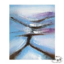 御畫房 手繪無框油畫─極光乍現 50x60cm(客製商品)