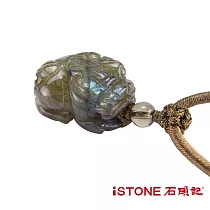 石頭記 貔貅項鍊─金光閃閃─閃光石