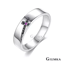 GIUMKA 情侶戒指 925純銀 真愛同行 十字架造型 純銀戒 單個價格 MRS08023細版美國戒圍5