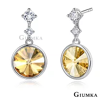 GIUMKA 925純銀耳環 圓舞曲 採施華洛世奇水晶元素 MFS08144香檳金