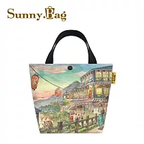 Sunny Bag ─ 火車頭顏坊─托特包─九份豎崎路茶樓夜景