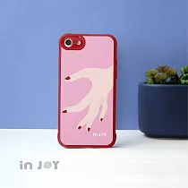 INJOYmall for iPhone XS 愛的分不開粉色 耐撞擊邊框手機殼
