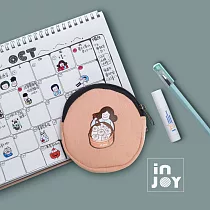 INJOYmall 【超幽默人生系列】台灣美食 帆布圓形零錢包 小籠包款